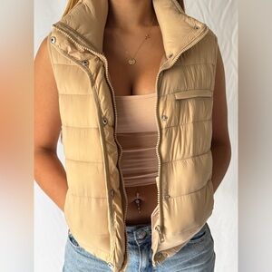 Love Tree Soft Beige Ultra Light Packable Vest